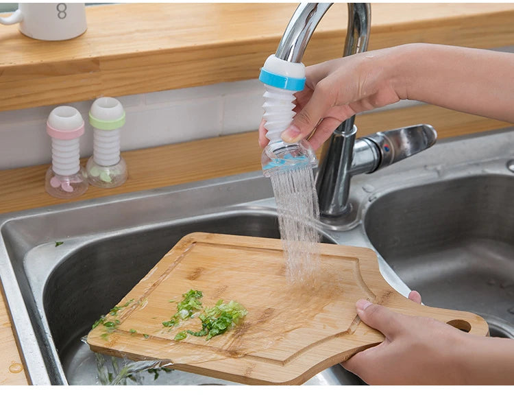 360° Rotating Faucet Extender | Adjustable Water-Saving Sink Tap Attachment | Universal Kitchen Faucet Connector | Faucet Filter Nozzle
