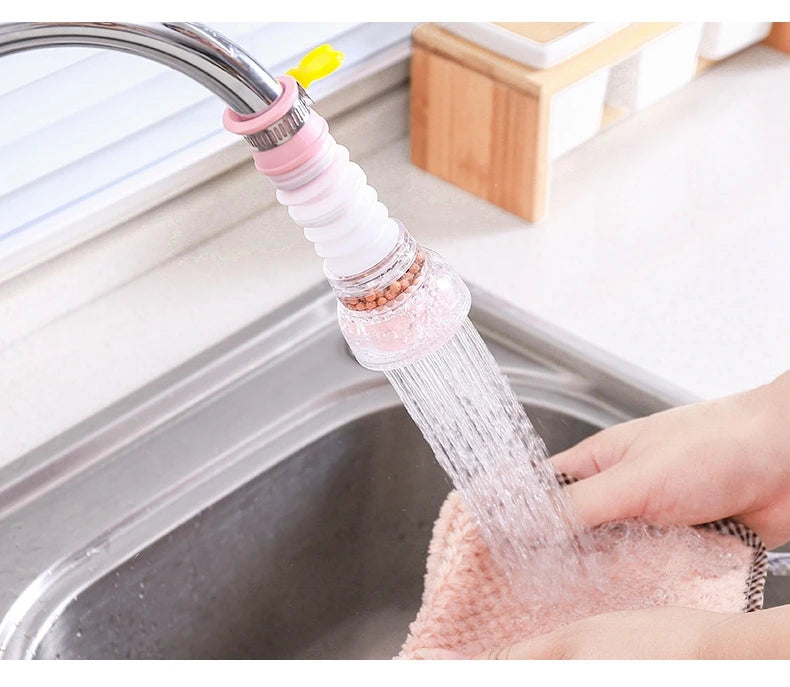 360° Rotating Faucet Extender | Adjustable Water-Saving Sink Tap Attachment | Universal Kitchen Faucet Connector | Faucet Filter Nozzle