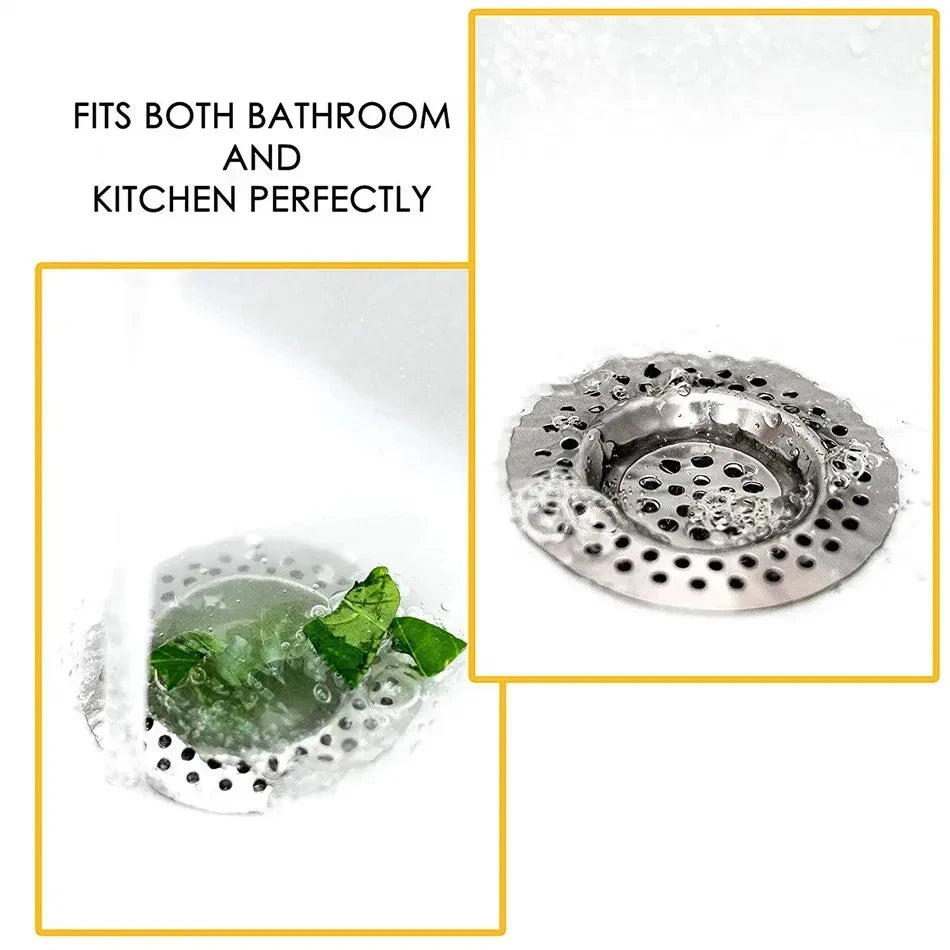 Stainless Steel Sink Strainer | Kitchen Sink Drain Filter | Shower Bathtub Bathroom Floor Drain Mesh Filter