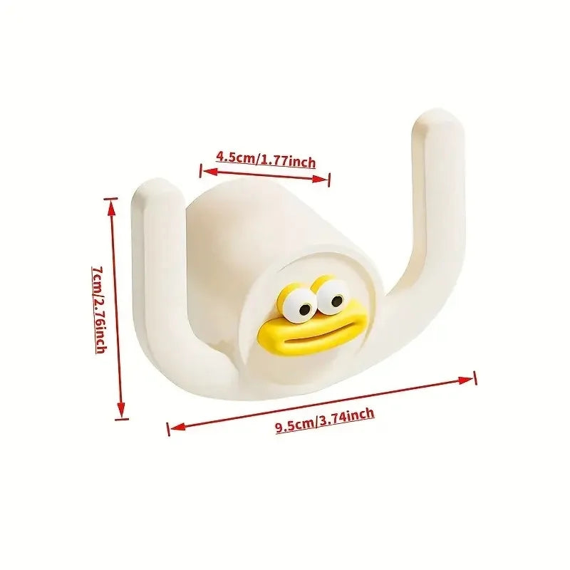 Self-Adhesive Shower Slipper Holder | Wall Mount Bathroom Hook for Shower Shoes, Washcloths & Hair Accessories | No-Drill Organizer