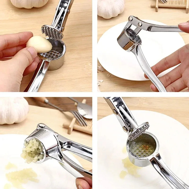 Manual Garlic Press | Garlic & Ginger Crusher Mincer with Comfort Grip Handle