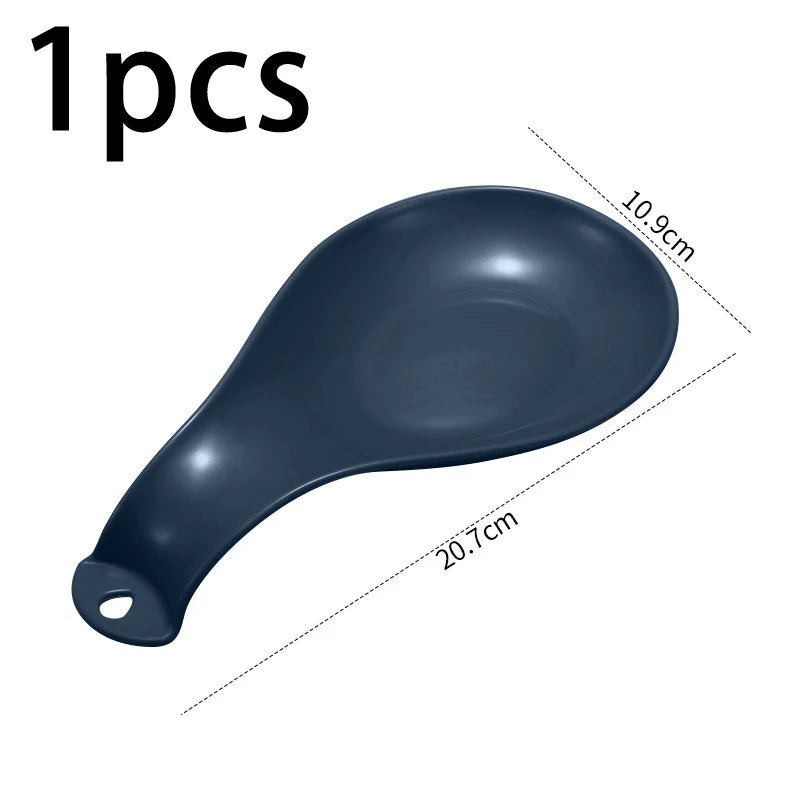Large Kitchen Spoon Rest Holder | Heat-Resistant Cooking Utensil Rest | Countertop Spoon Holder