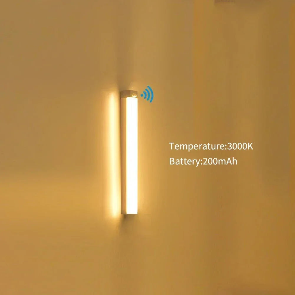 Rechargeable Motion Sensor LED Light Bar | USB Dimmable Under Cabinet Light | Wireless Closet, Stair & Kitchen Lighting