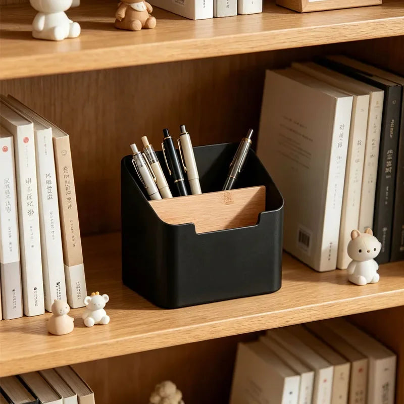Plastic Desktop Storage Box for Remote Controls Tissues Cosmetics Office Supplies Living Room Organization
