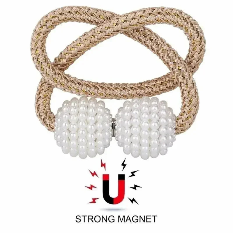 Pearl Magnetic Curtain Tiebacks | Decorative Curtain Clips
