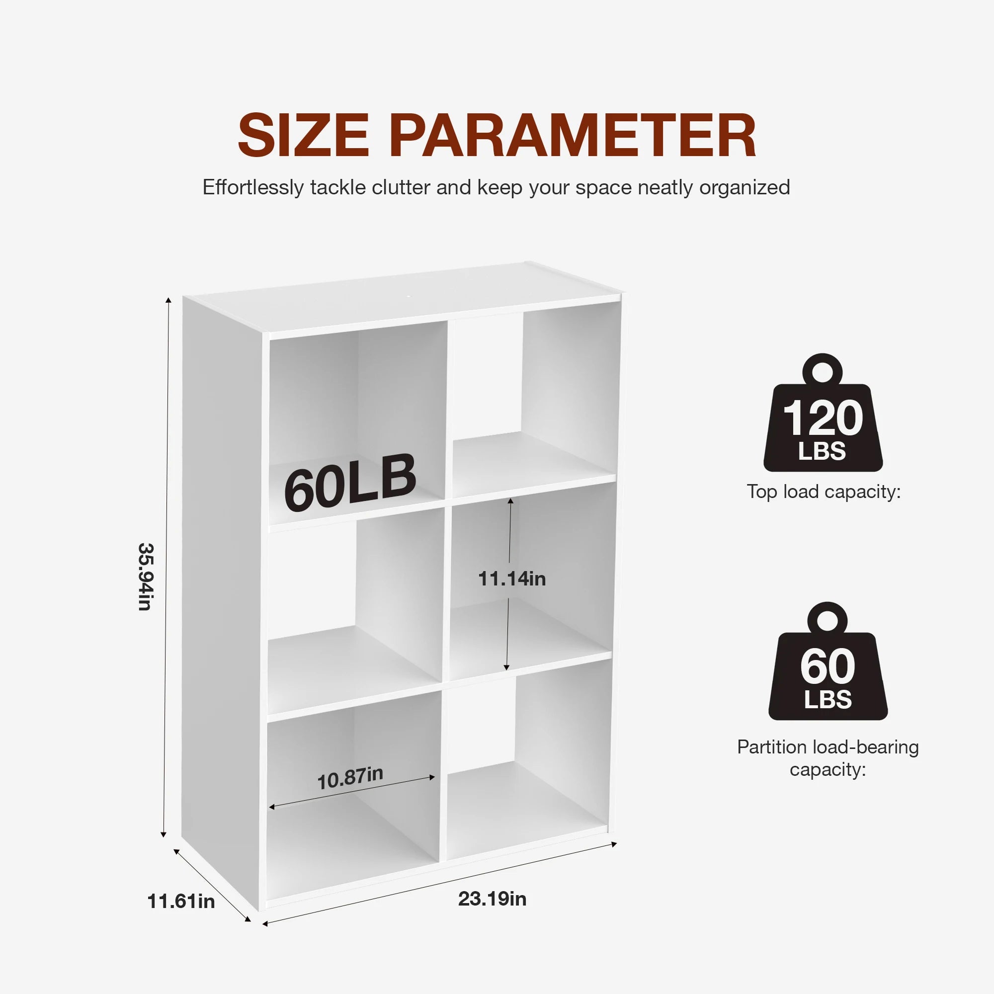 6, 8, or 9-Cube Storage Organizer Bookcase | Wooden Cubby Shelf for Living Room, Home Office & Display Storage