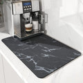 Absorbent CCoffee Machine Mat | Rubber Backed Dish Drying Pad | Kitchen Countertop Drainage Mat