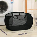 Foldable Laundry Basket | Large Capacity Laundry Hamper with Handles & Side Pockets | Collapsible Bathroom Storage Basket