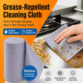 50-Pack Tear-Off Microfiber Cleaning Cloths | Non-Stick Grease-Resistant Kitchen Towels for Counters, Stovetops & Range Hoods