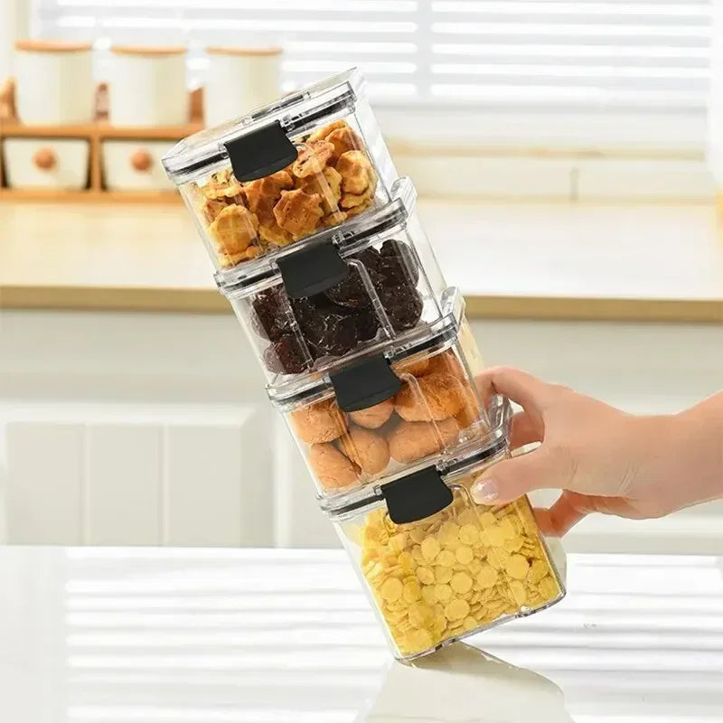 Sealed Jar High Quality Plastic Container Grain Storage Box Large Capacity Refrigerator Cabinet Storage Tank Moisture Proof ﻿New
