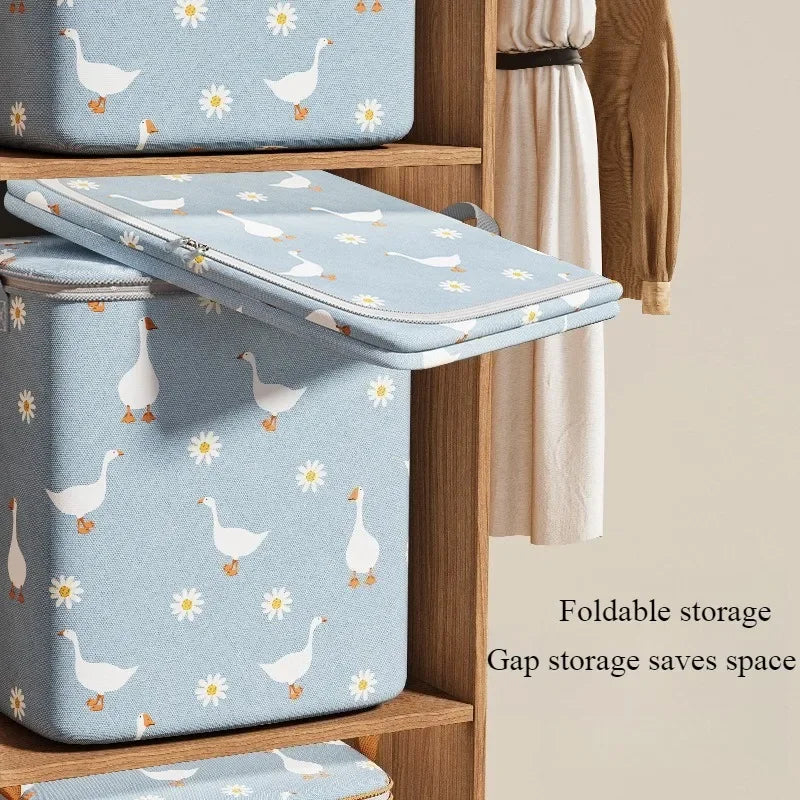 2026 Cotton Quilt Storage Bag Large Capacity Quilt Storage Box Non Woven Clothes Special Storage Moving Luggage Bag Portable