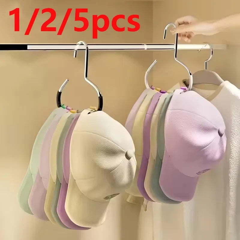 Round Hooks for Hat Storage | Closet Accessory Organization