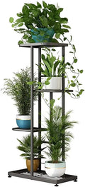 4-Tier Metal Plant Stand | Indoor & Outdoor Corner Plant Shelf for Patio, Balcony, Living Room & Garden