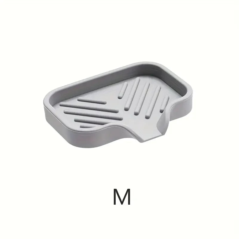 Soap and Sponge Holder | Kitchen and Bathroom Countertop Sink Drying Organizer Mat