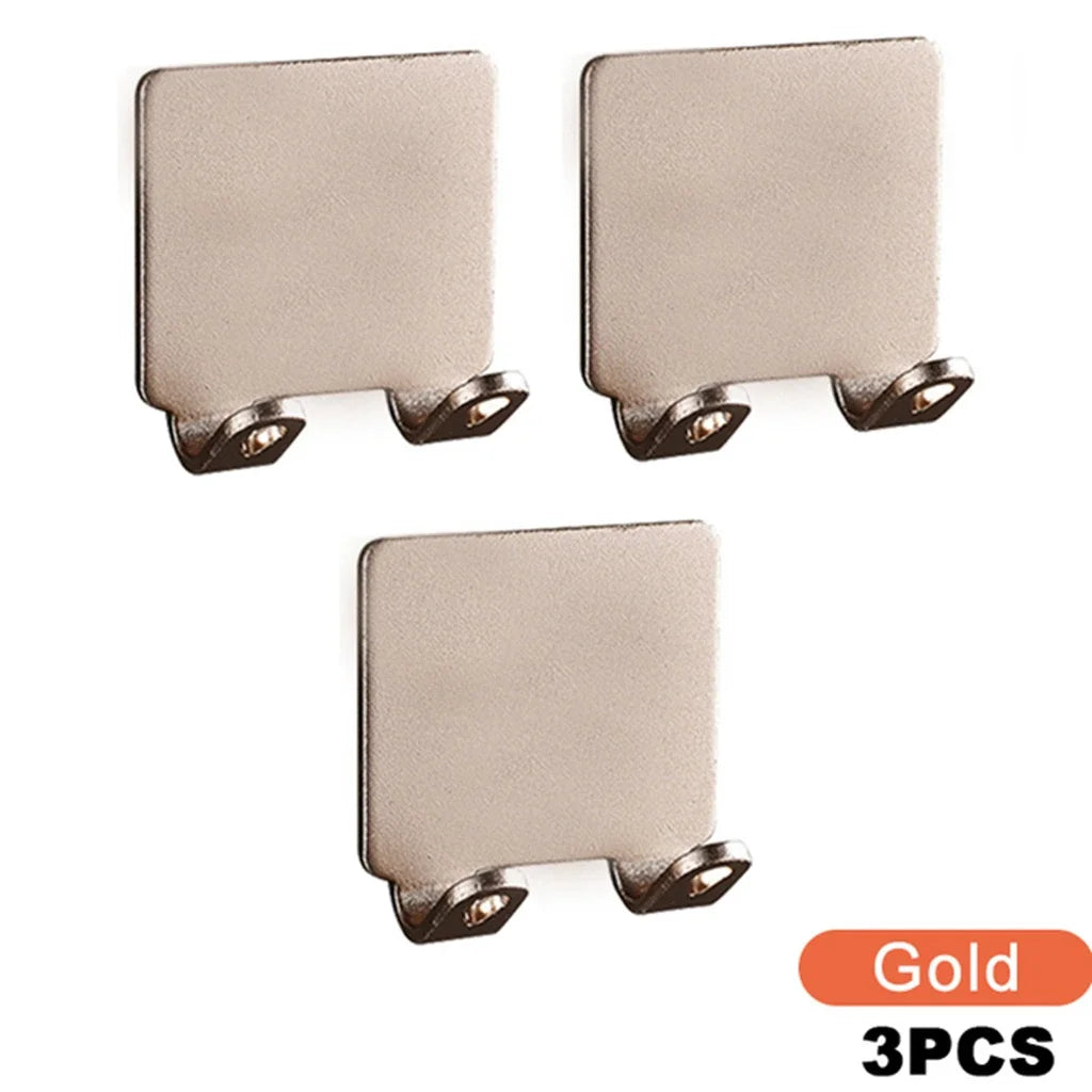 Self-Adhesive Razor Holder Hooks | No Drill Wall Mounted Shaver Organizer | Bathroom & Shower Storage Hooks