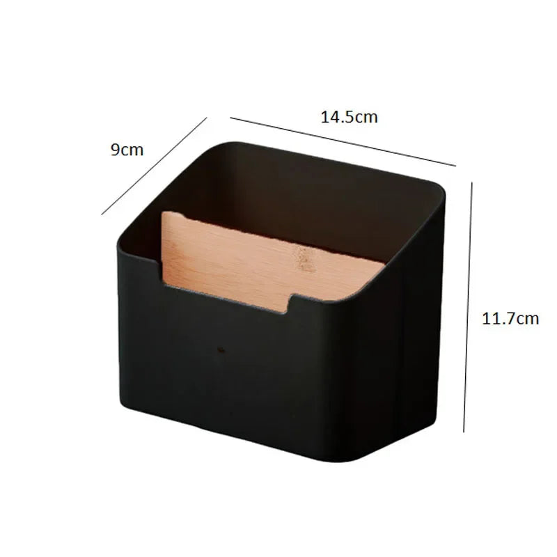 Plastic Desktop Storage Box for Remote Controls Tissues Cosmetics Office Supplies Living Room Organization