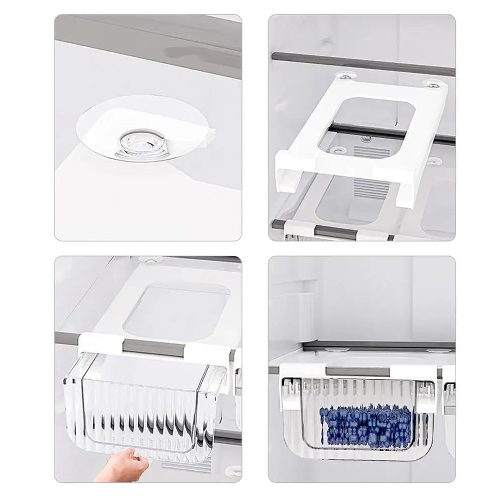 Clear Refrigerator Organizer Bin | Fridge Storage Drawer for Fruits, Vegetables & Deli Items | Kitchen Organization