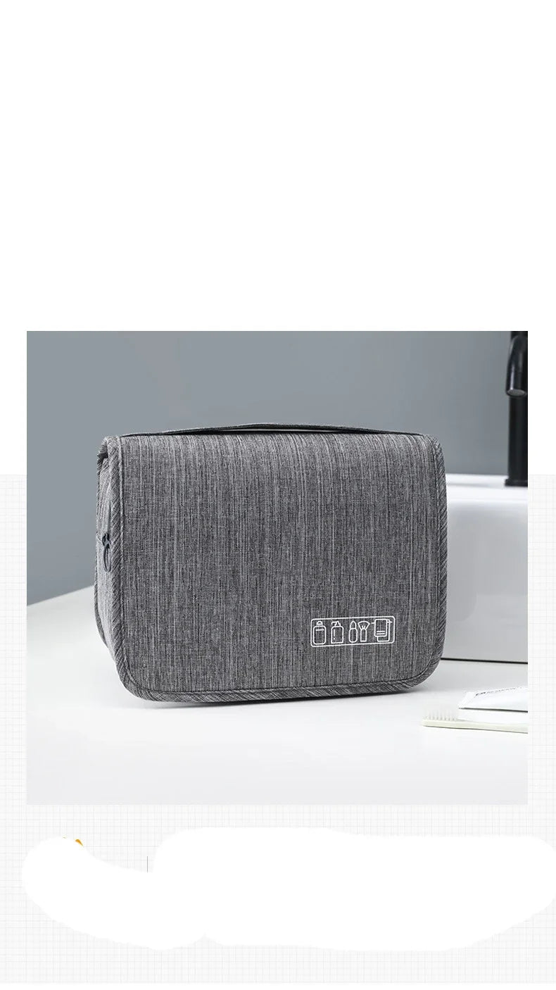 Waterproof Hanging Toiletry Bag | Home or Travel Organizer | Cosmetic & Bathroom Storage Pouch for Men & Women