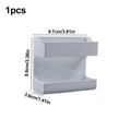 Wall Mount Remote Control & Phone Holder | Punch-Free Adhesive Organizer Box | Charging Storage Stand for Living Room & Bedroom