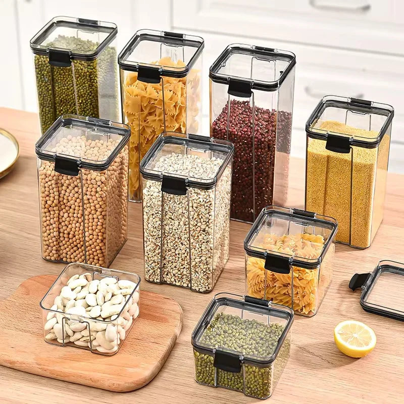 Sealed Jar High Quality Plastic Container Grain Storage Box Large Capacity Refrigerator Cabinet Storage Tank Moisture Proof ﻿New