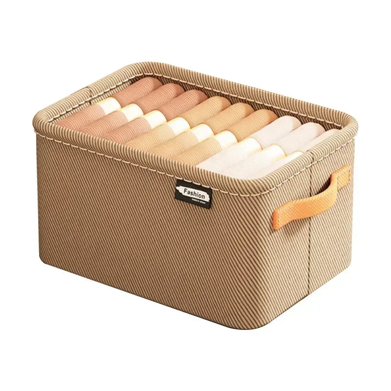 Foldable Clothes Organizer Bin | Wardrobe Storage Box for Clothes, Towels, Blankets, & Closet Organization