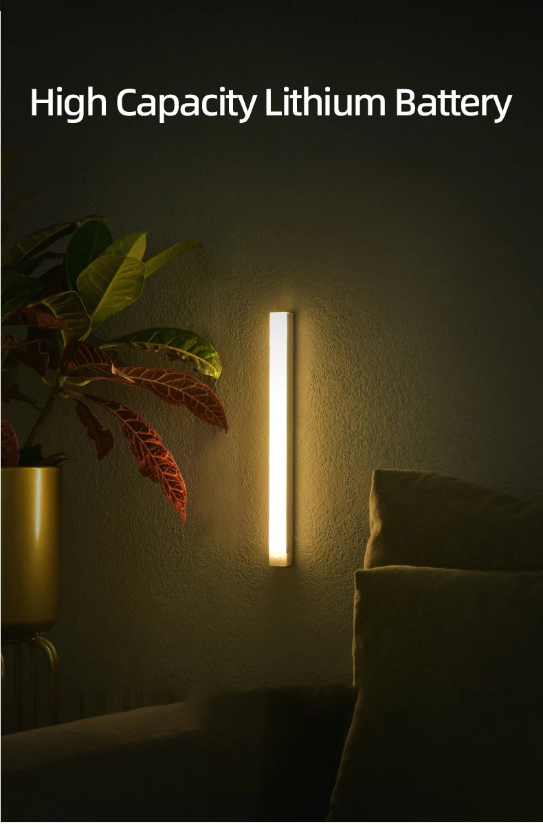 Rechargeable Motion Sensor LED Light Bar | Wireless Lighting | USB Dimmable Light | Under Cabinet, Kitchens, Closets, Stairways, Hallways, Bedrooms