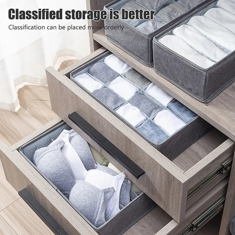 Dresser Drawer Organizer | Closet Storage Box for Clothes