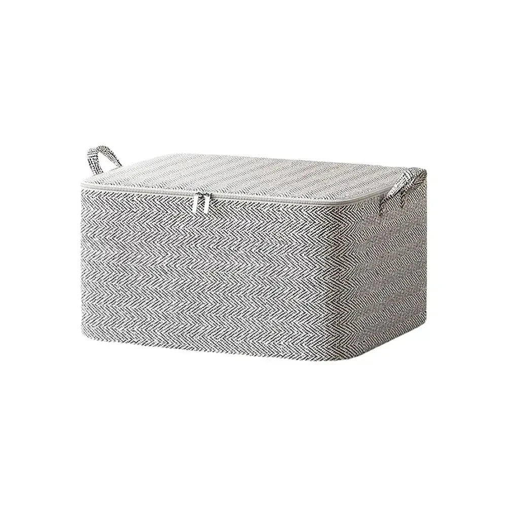 Large Foldable Storage Bag with Zipper Lid | Storage Bin | Closet Organizer