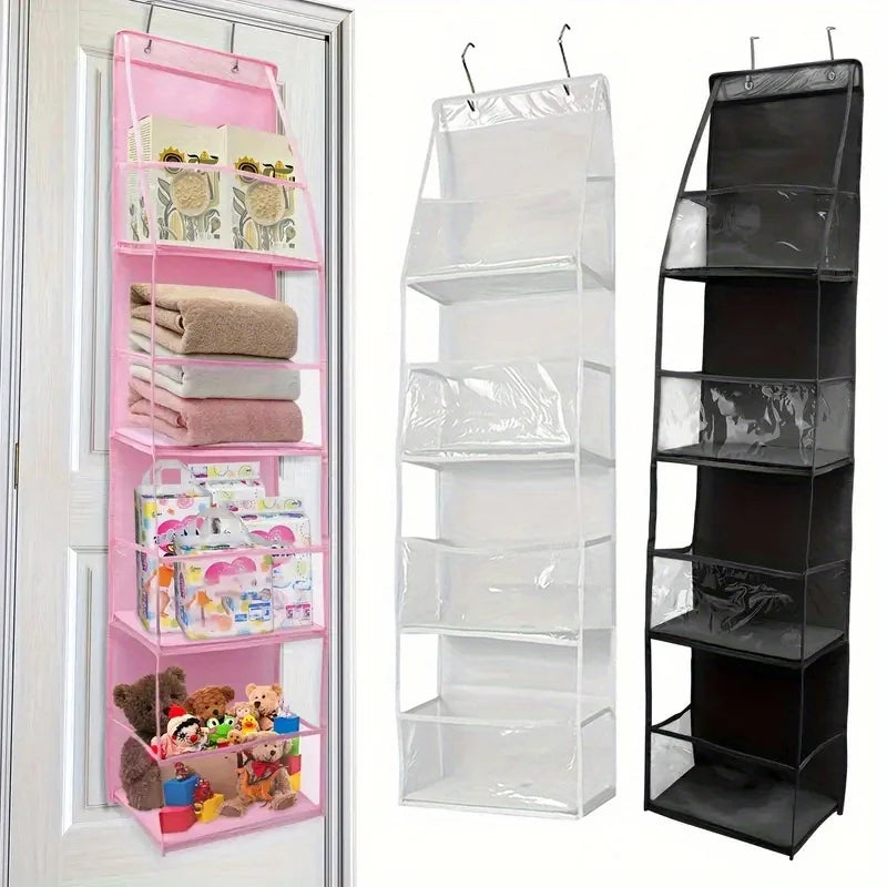 1pc Storage Hanging Bag Behind the Door, Suitable for Storing Cosmetics, Clothes, Hats, Shoes, and Towels in Various Room Types
