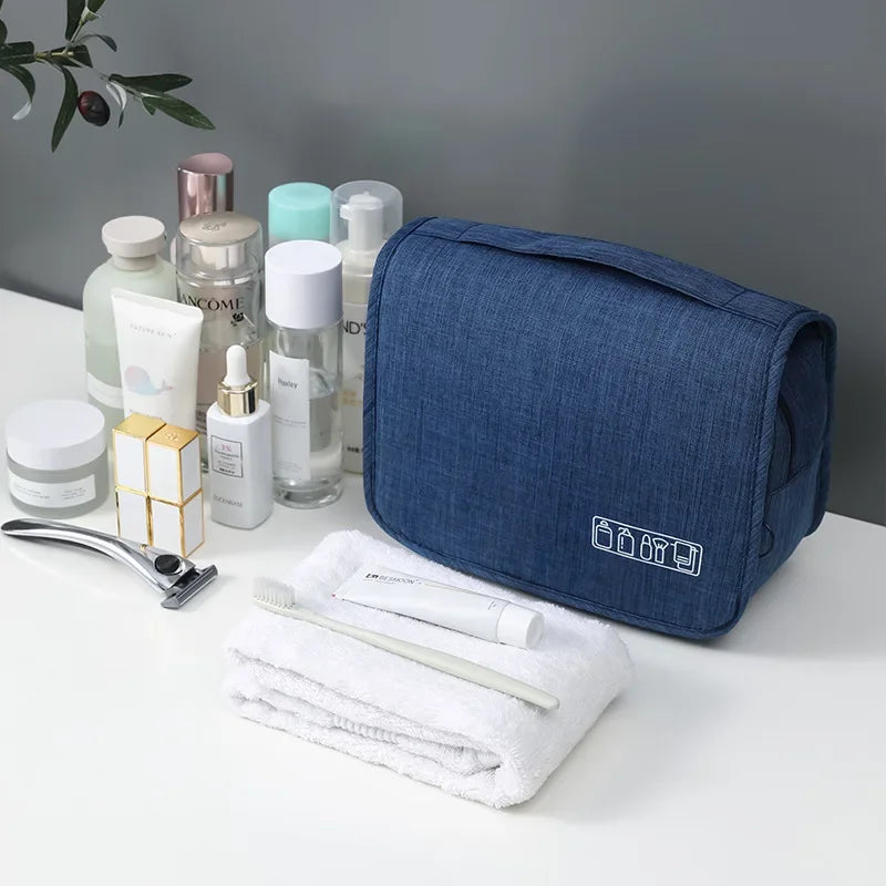 Waterproof Hanging Toiletry Bag | Home or Travel Organizer | Cosmetic & Bathroom Storage Pouch for Men & Women