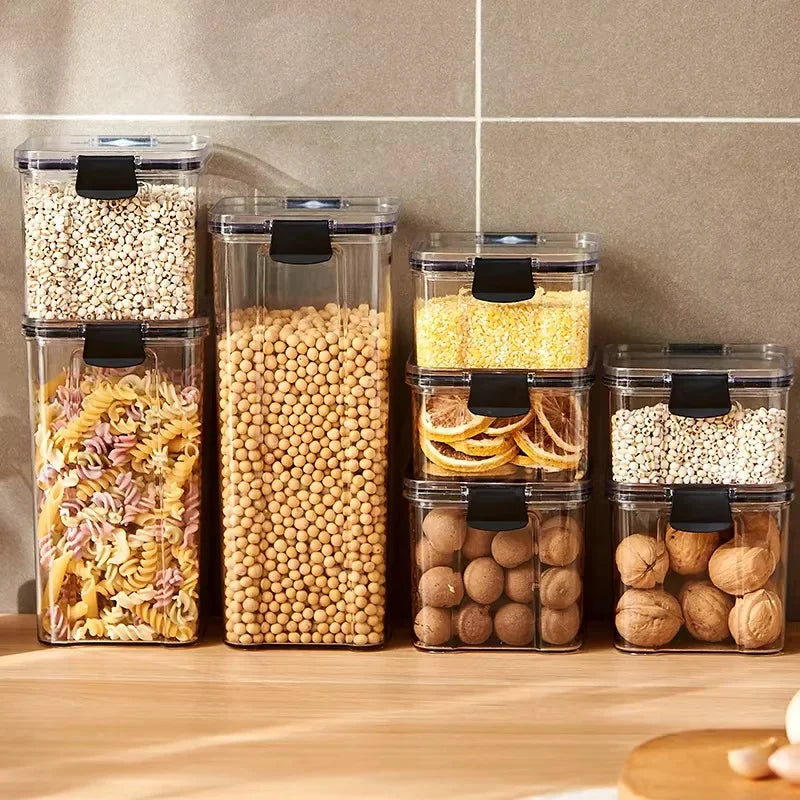Sealed Jar High Quality Plastic Container Grain Storage Box Large Capacity Refrigerator Cabinet Storage Tank Moisture Proof ﻿New