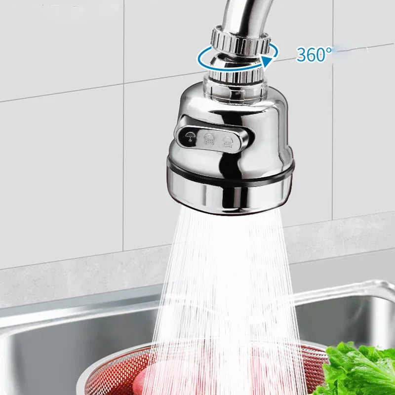 Universal Kitchen Faucet Adapter | 360° Rotating Faucet Extender | 2/3 Mode Water-Saving Spray Nozzle | Splash-Proof Faucet Aerator