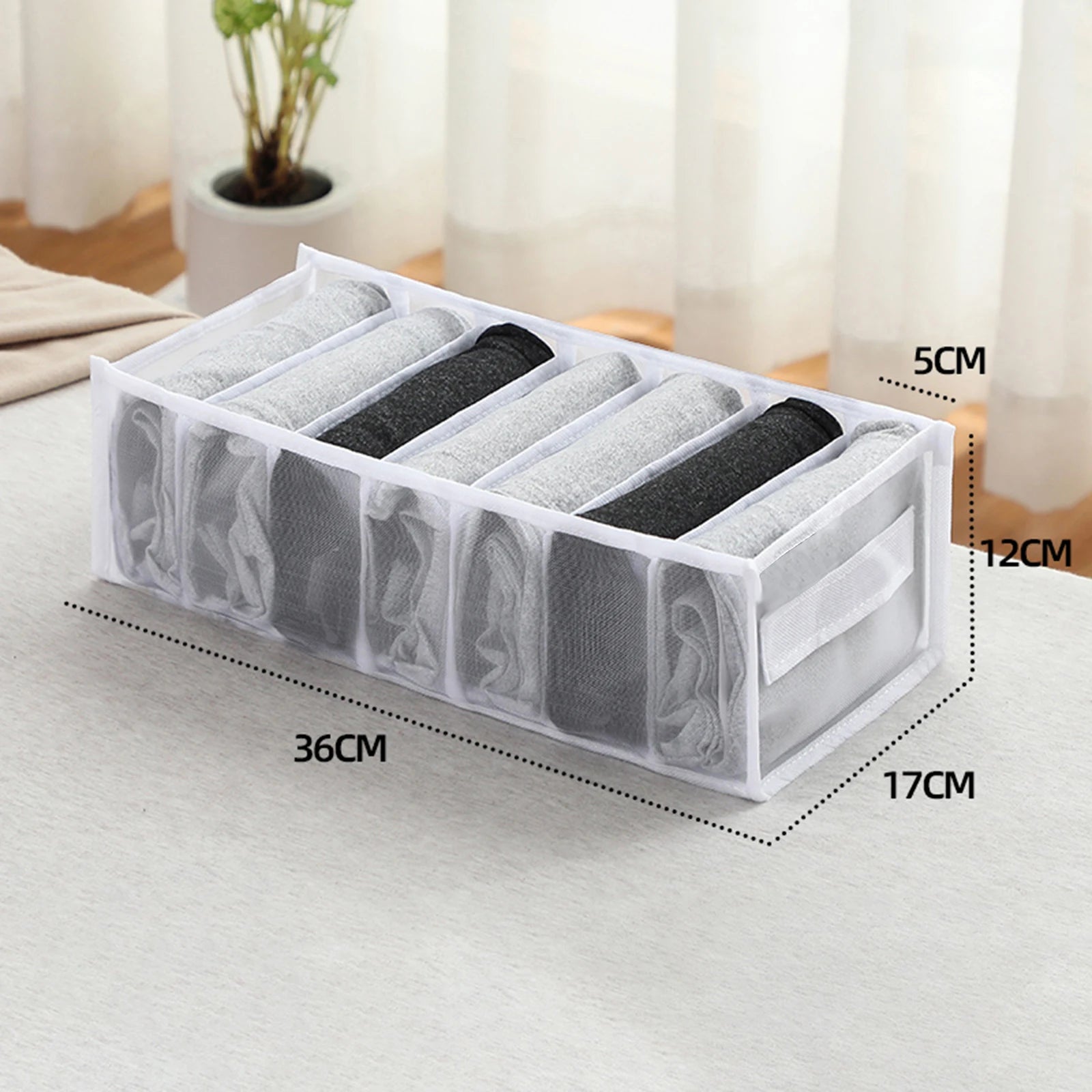 Dresser Drawer Organizer | Closet Storage Box for Clothes