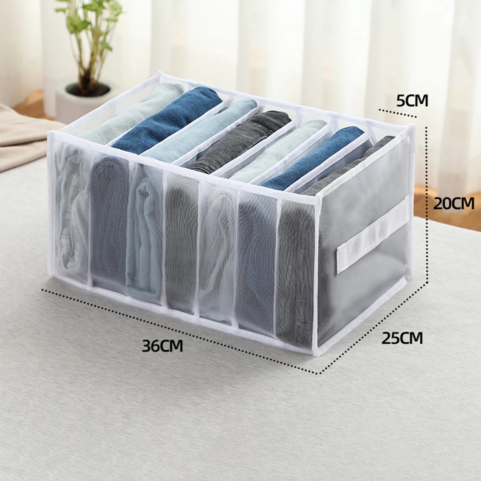 Dresser Drawer Organizer | Closet Storage Box for Clothes
