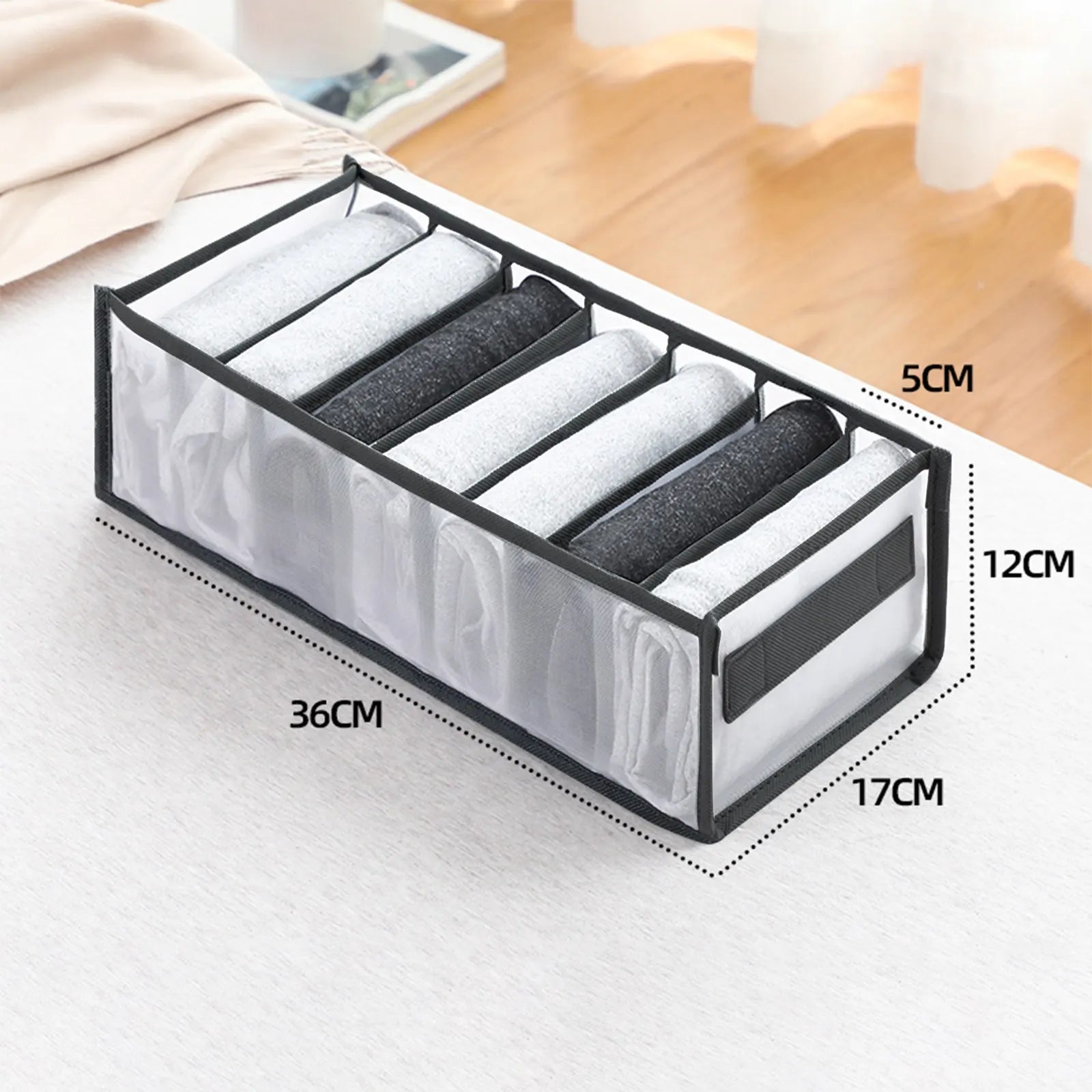 Dresser Drawer Organizer | Closet Storage Box for Clothes