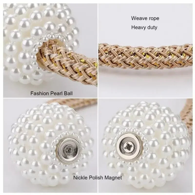 Pearl Magnetic Curtain Tiebacks | Decorative Curtain Clips