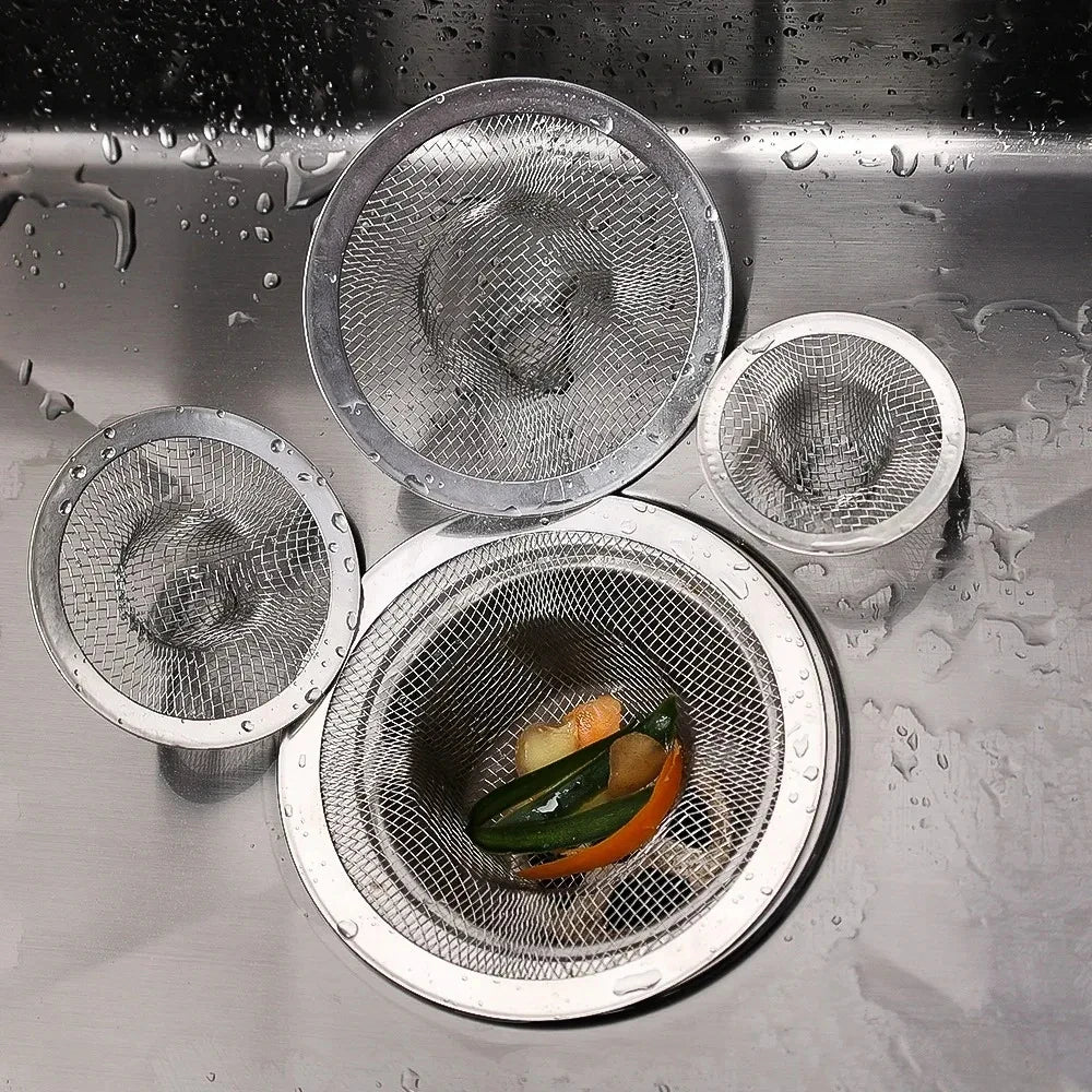 Stainless Steel Sink Strainer | Kitchen Sink Drain Filter | Shower Bathtub Bathroom Floor Drain Mesh Filter