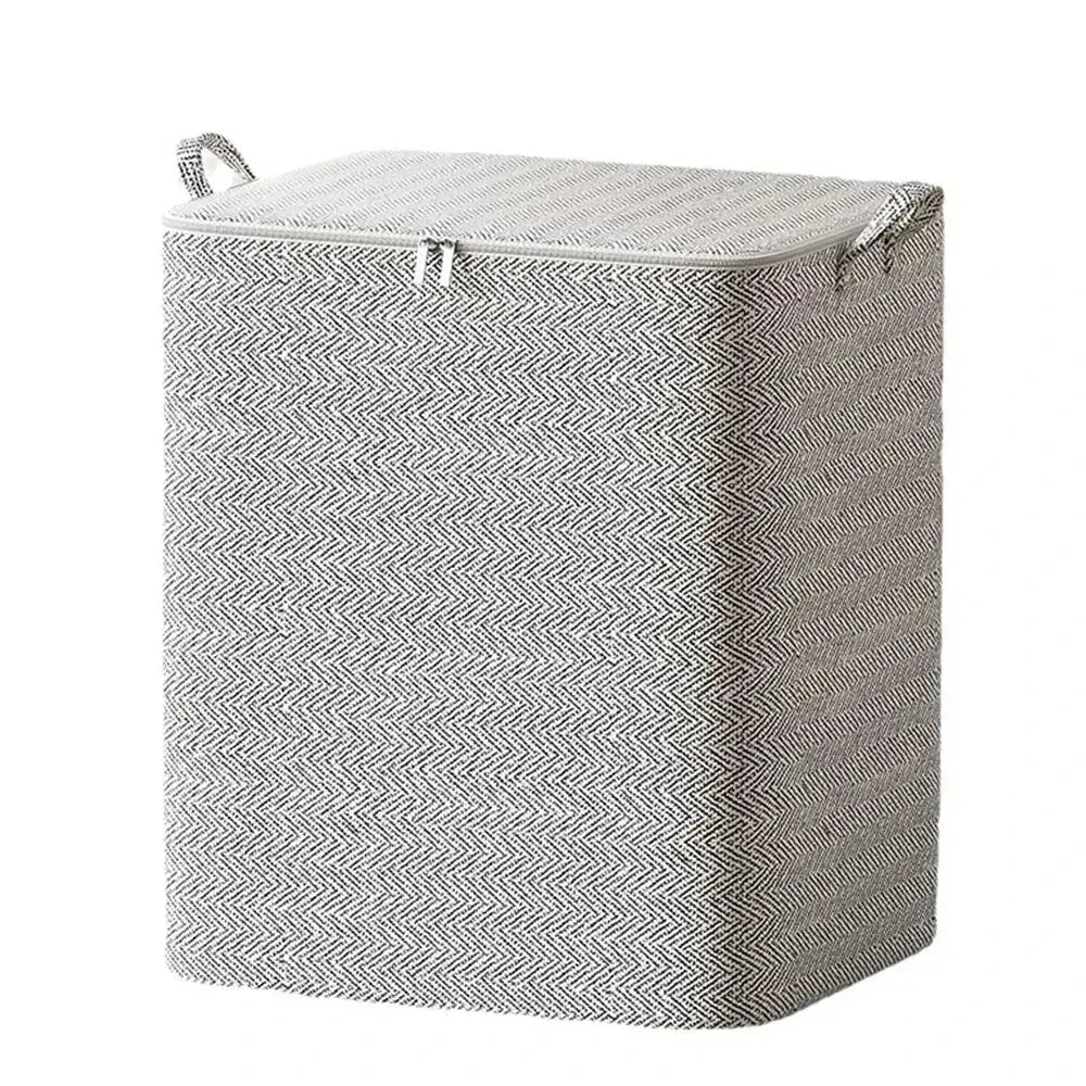 Large Foldable Storage Bag with Zipper Lid | Storage Bin | Closet Organizer