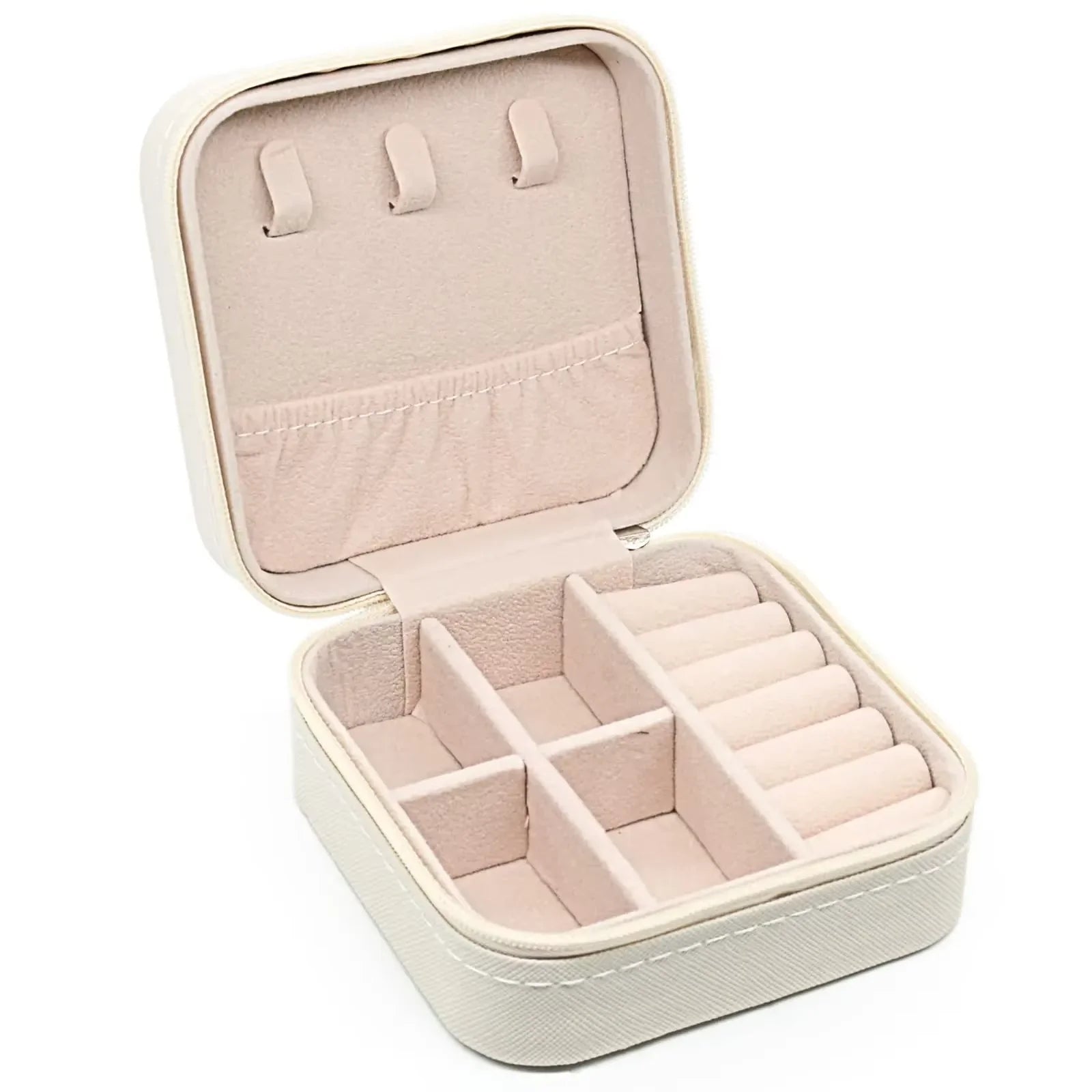 Portable Travel Jewelry Box | Necklace Ring & Earring Organizer Case | Small Jewelry Storage Box