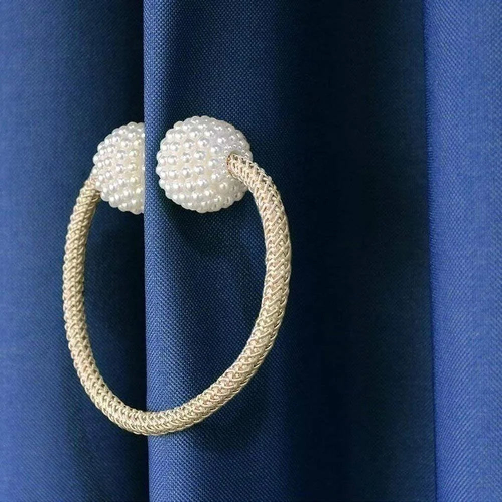 Pearl Magnetic Curtain Tiebacks | Decorative Curtain Clips