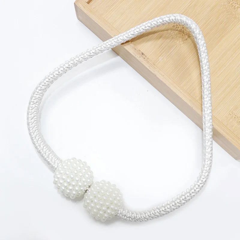 Pearl Magnetic Curtain Tiebacks | Decorative Curtain Clips