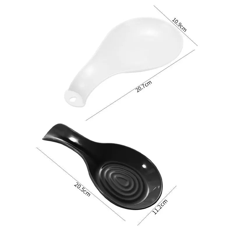 Large Kitchen Spoon Rest Holder | Heat-Resistant Cooking Utensil Rest | Countertop Spoon Holder