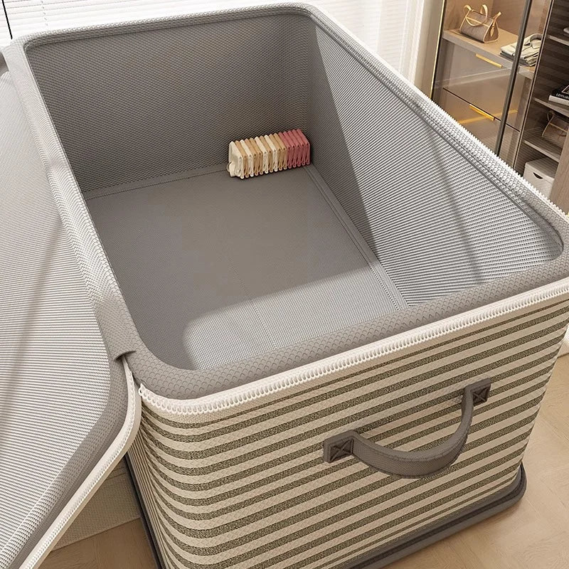 Lockable Foldable Storage Box | Password Protected Organizer Bin | Large Clothing, Blanket & Toy Storage Container for Closet Organization