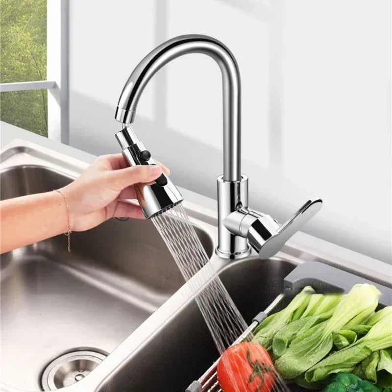 360° Rotating Kitchen Faucet Extender | Water-Saving Faucet Accessory | Dual-Rotation Faucet Aerator