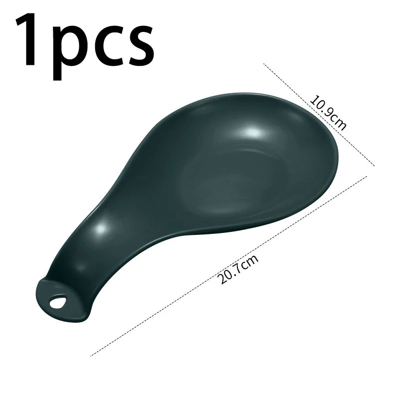 Large Kitchen Spoon Rest Holder | Heat-Resistant Cooking Utensil Rest | Countertop Spoon Holder