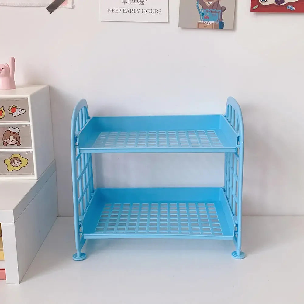 Desktop Storage Rack Organizer | Multi-Layer Stationery & Makeup Organizer | Office Desk Storage | Dorm Room Desktop Organizer