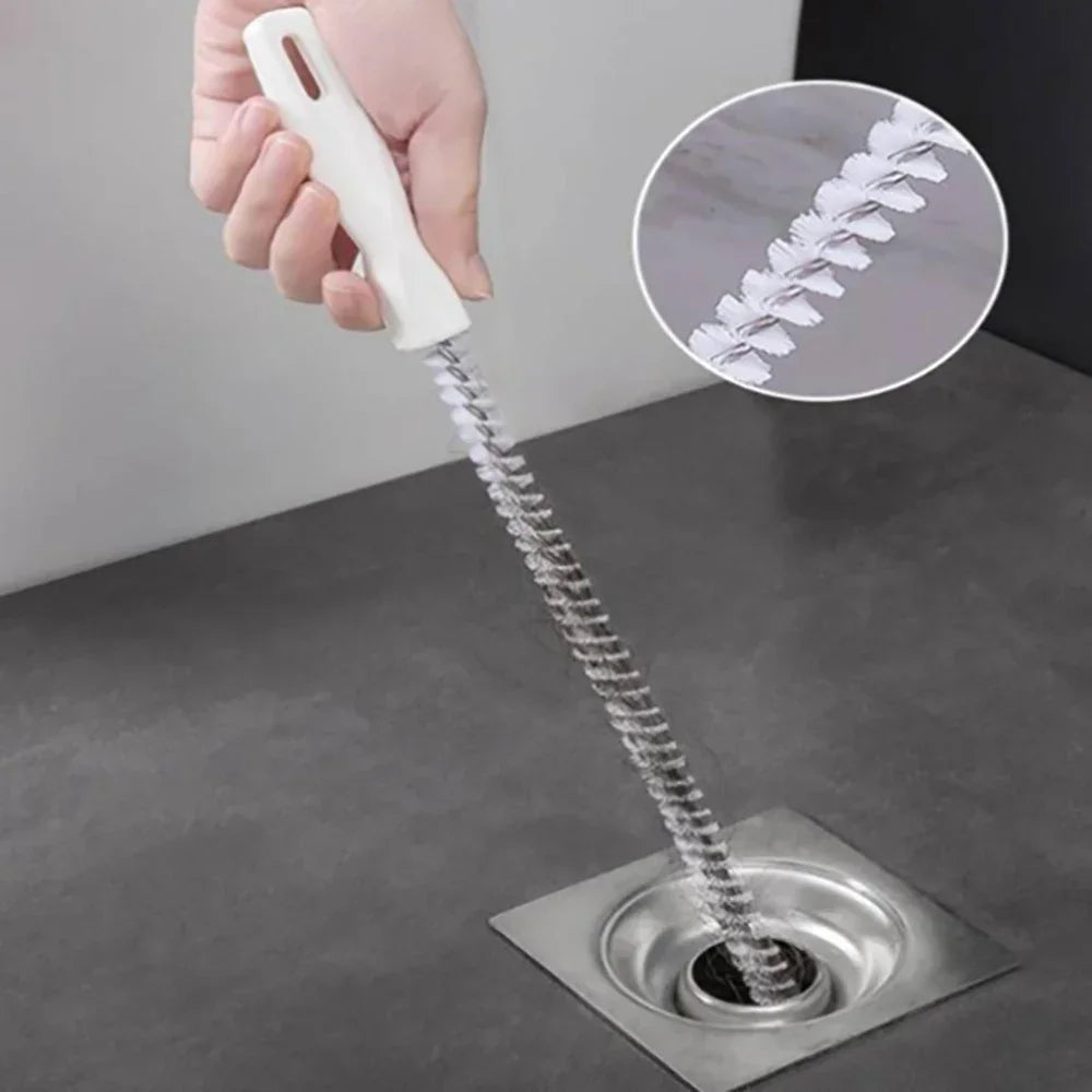 Drain Cleaning Brush | Drain Clog Remover Tool | Bathroom & Kitchen Drain Cleaner | Flexible Bendable Brush