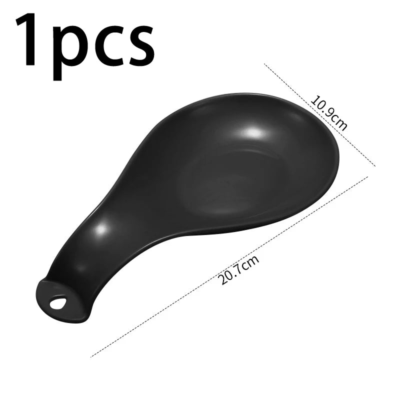 Large Kitchen Spoon Rest Holder | Heat-Resistant Cooking Utensil Rest | Countertop Spoon Holder