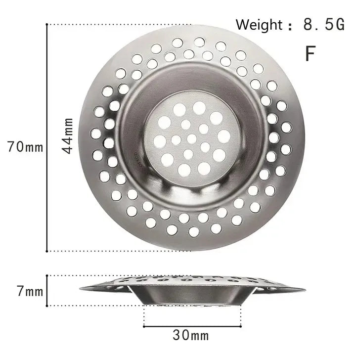 Stainless Steel Sink Strainer | Kitchen Sink Drain Filter | Shower Bathtub Bathroom Floor Drain Mesh Filter