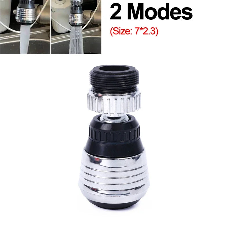 Universal Kitchen Faucet Adapter | 360° Rotating Faucet Extender | 2/3 Mode Water-Saving Spray Nozzle | Splash-Proof Faucet Aerator